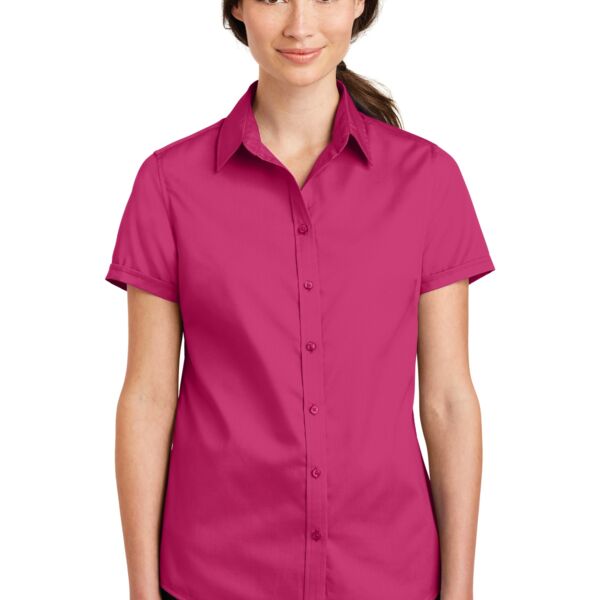 Osceola Clerk Ladies Short Sleeve SuperPro Twill Shirt Thumbnail