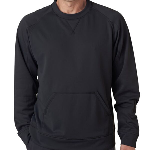 UltraClub® Adult Cool & Dry Sport Crew Neck Fleece Thumbnail