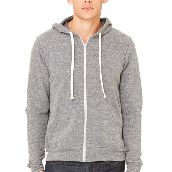 Canvas Unisex Triblend Sponge Fleece Full-Zip Hoodie Thumbnail
