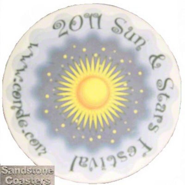 Round Sandstone Coaster (Sublimated) Thumbnail