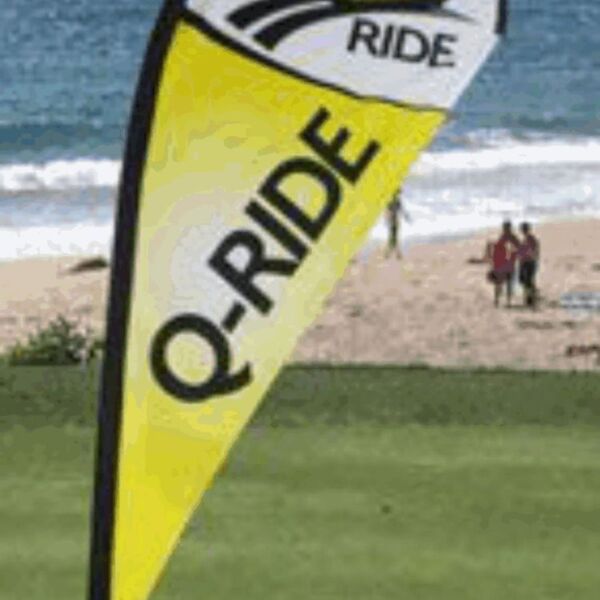 6.5ft Teardrop Flag Banner (Double Sided) Thumbnail