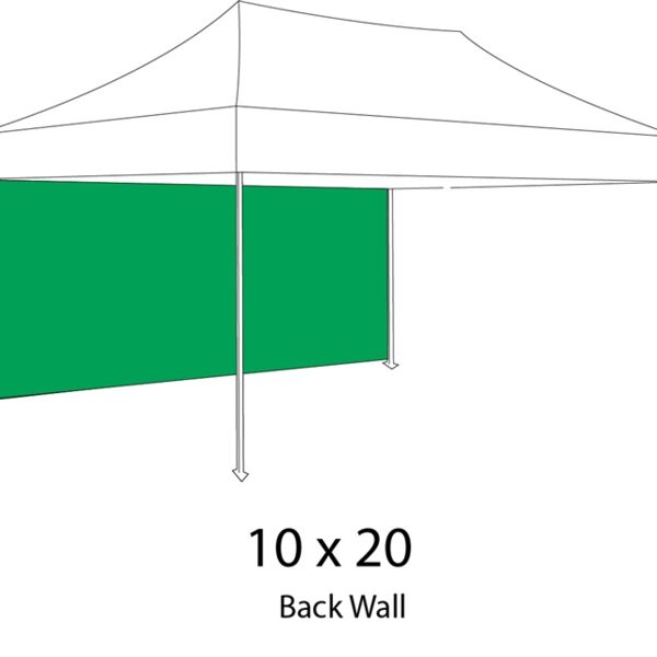 10ft x20ft Backwall for 10x20 Canopy Tent Thumbnail