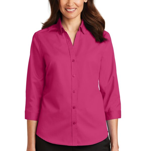 Osceola Clerk Ladies 3/4 Sleeve SuperPro Twill Shirt Thumbnail