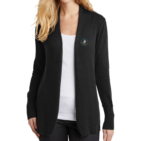 Osceola Clerk Ladies Open Front Cardigan Sweater Thumbnail