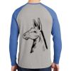 Mens Full Color PosiCharge Long Sleeve Tri Blend Wicking Raglan Tee Thumbnail