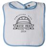 Infant Contrast Trim Terry Bib Thumbnail